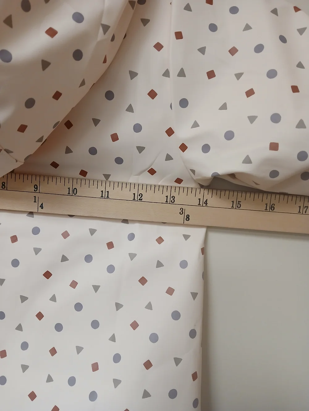 Quincy Mae Cream Rain Jacket with Geo Dot Pattern